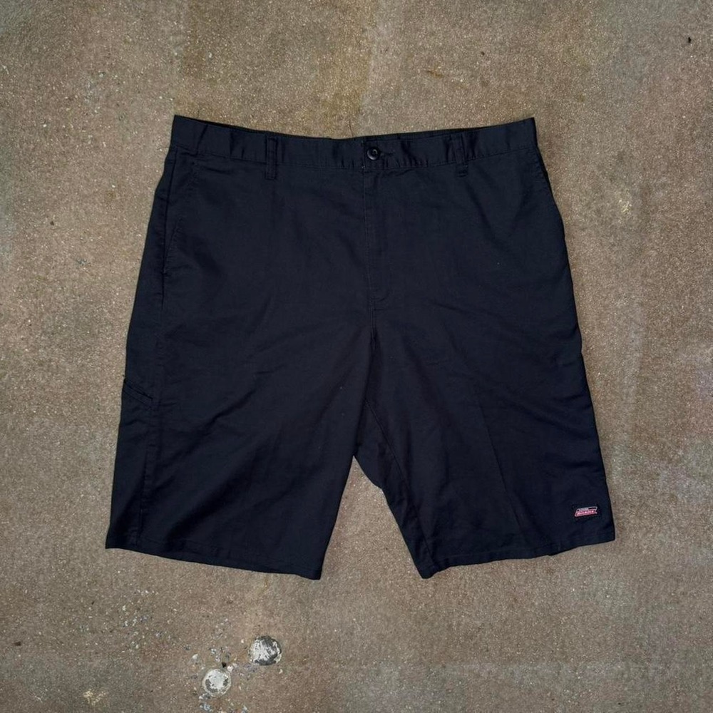 Dickies Mens Size 40 Black Flat Front Work Shorts Multi-Pocket GR630BK Utility